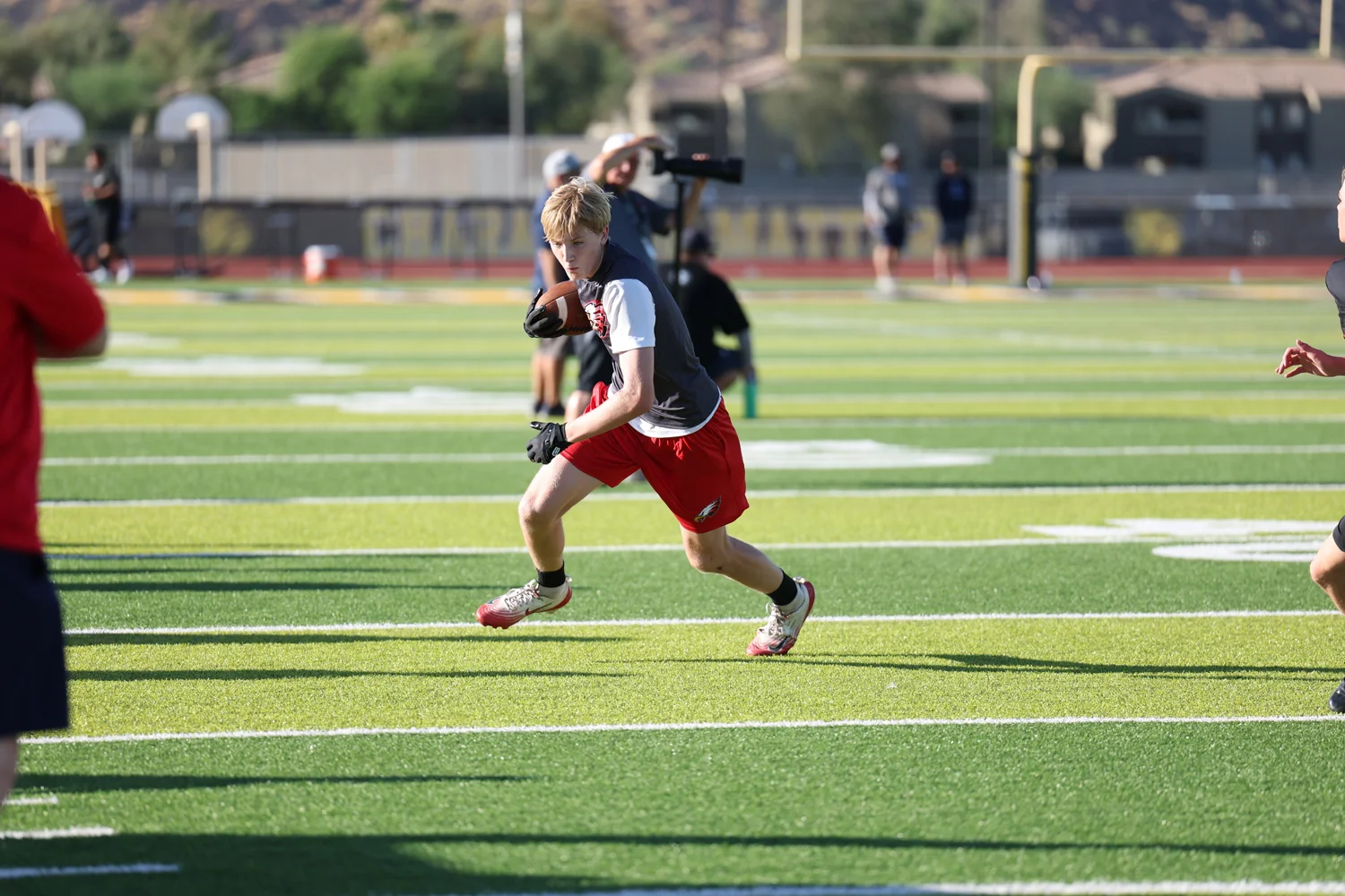 WR getting up the field