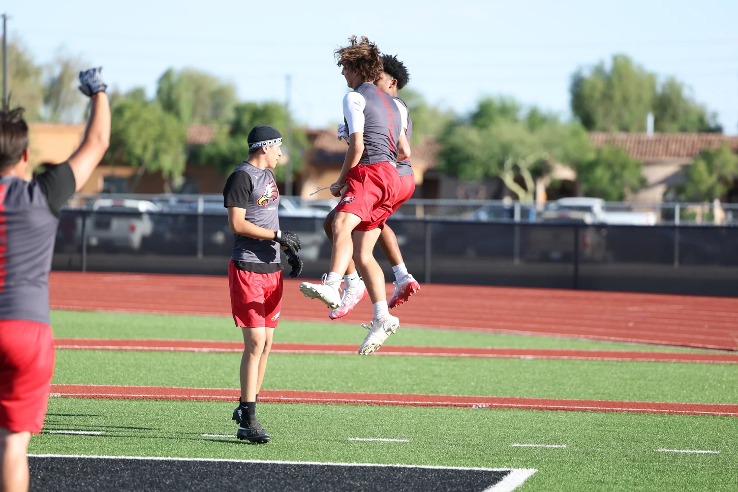 Celebration after a Touchdown catch